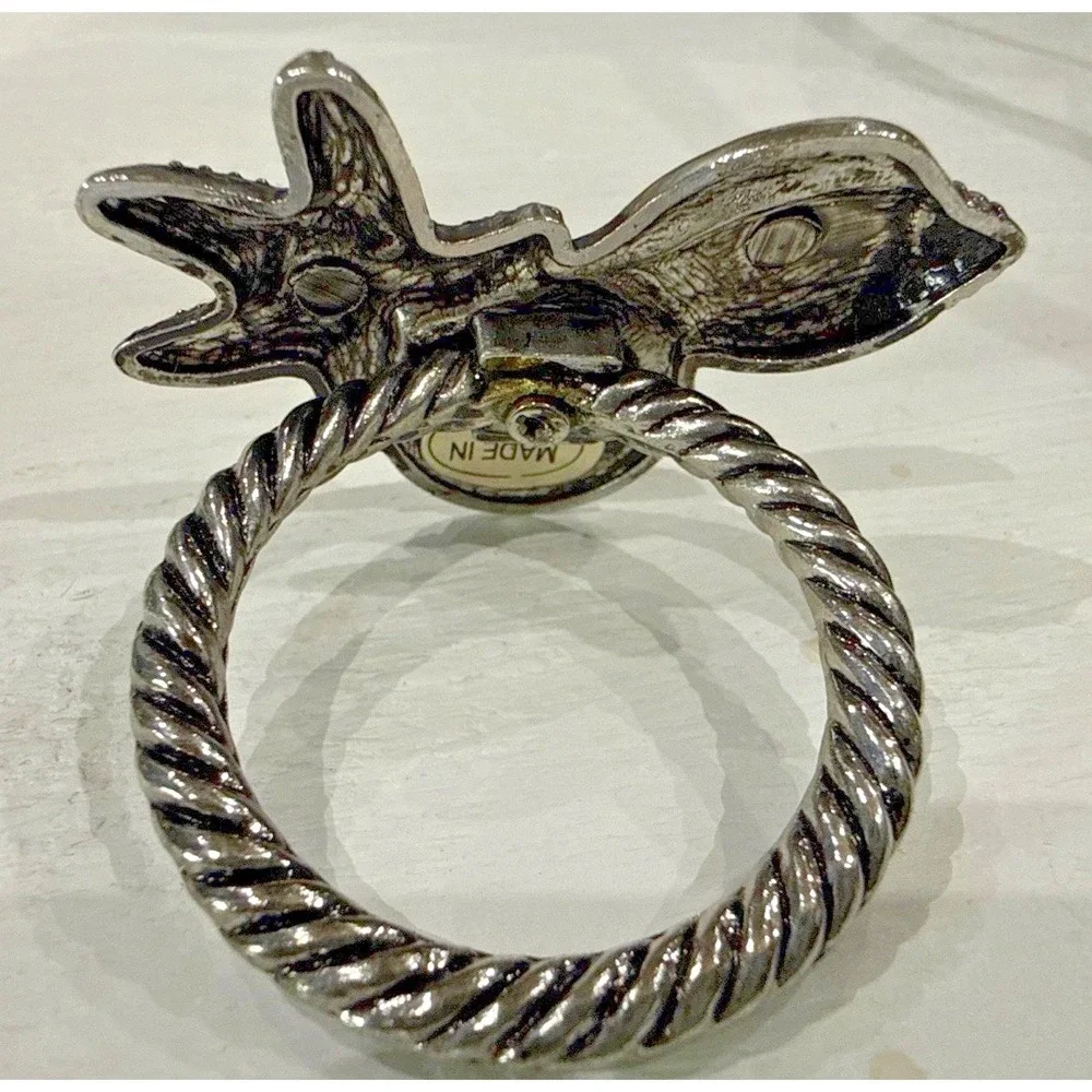 vintage silver-toned napkin rings Figuring Seashells